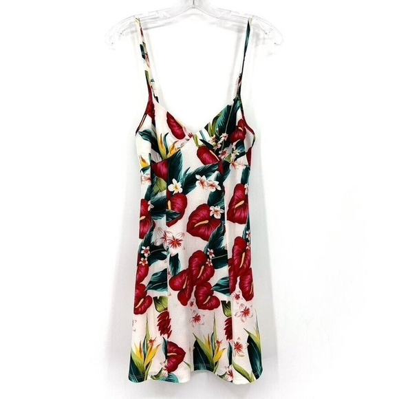 Show Me Your Mumu Womens Small Andrew Tunic Tank Tropical Floral Mini Dress - Picture 2 of 8
